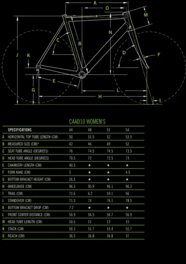 2013 Cannondale CAAD10 Womens 6 Tiagra