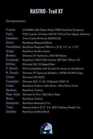2015 Chumba Rastro XT